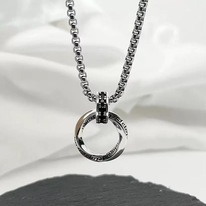 New 925 Sterling Silver Neckla - 925 Sterling Silver Chain Necklace Men 评论和价格