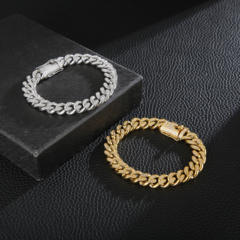 KALEN 12mm CNC Rhinestone Cuba - Cuban Link Chain 12Mm 评论和价格