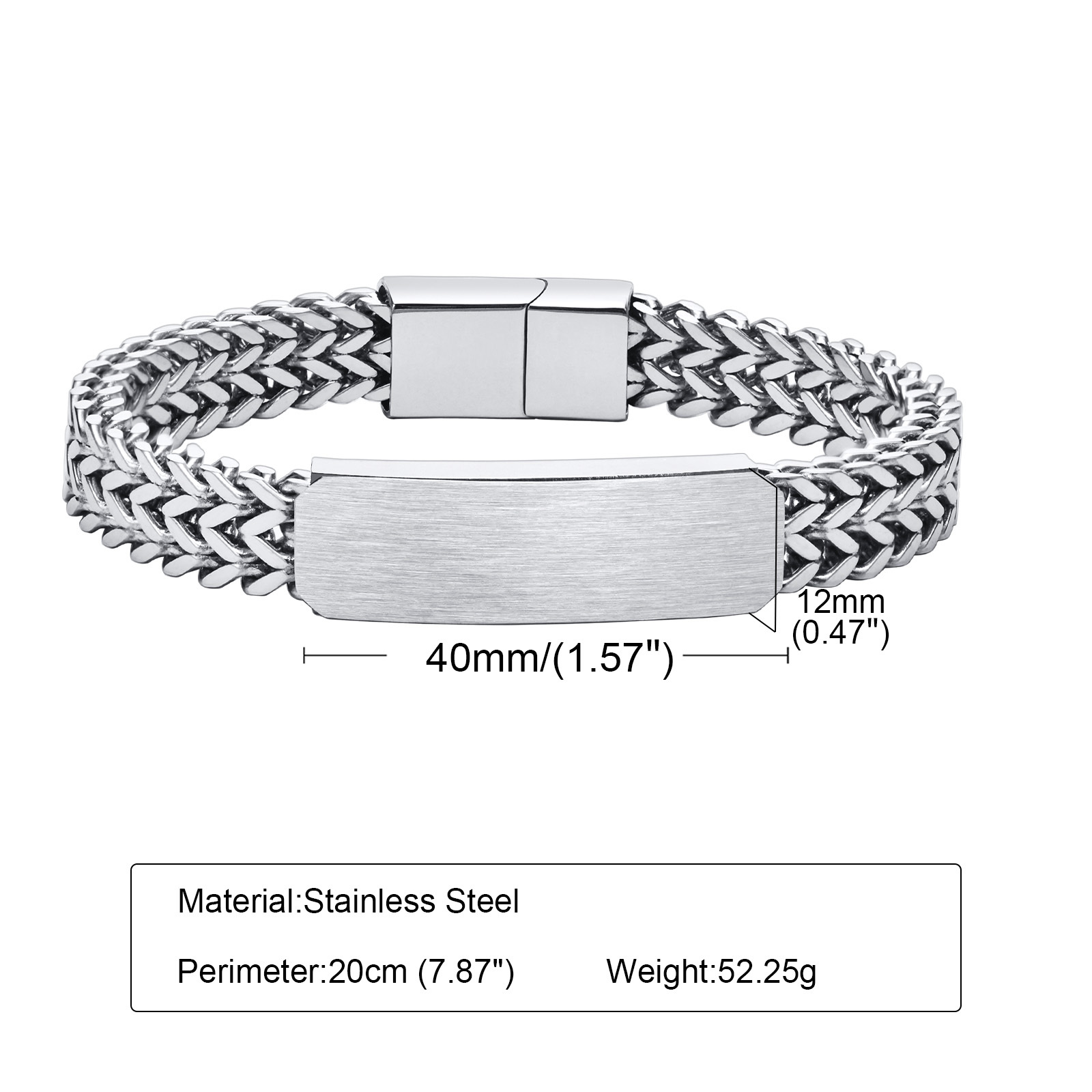 Free Customize ID Bracelets fo - Cuban Link Chain 12Mm 评论和价格